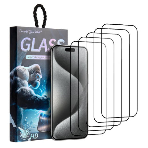 5pcs / Pack Do As You Wish Silk Screen Printed HD Tempered Glass Film, For iPhone 18 Pro / 17 Pro, For iPhone 18 Pro Max / 17 Pro Max, For iPhone 17e / 16e, For iPhone 17, For iPhone Air, For iPhone 16 Pro Max, For iPhone 16 Pro, For iPhone 16 Plus    ...