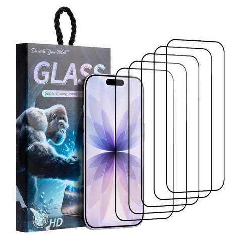 5pcs / Pack Do As You Wish Silk Screen Printed HD Tempered Glass Film, For iPhone 18 Pro / 17 Pro, For iPhone 18 Pro Max / 17 Pro Max, For iPhone 17e / 16e, For iPhone 17, For iPhone Air, For iPhone 16 Pro Max, For iPhone 16 Pro, For iPhone 16 Plus    ...