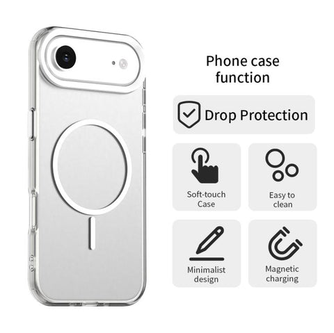 Candy Fine Circle Magsafe PC Hybrid TPU Phone Case, For iPhone Air, For iPhone 16 Pro Max, For iPhone 16 Pro, For iPhone 16 Plus, For iPhone 16, For iPhone 15 Pro Max