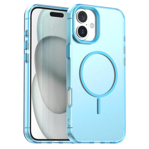 Candy Fine Circle Magsafe PC Hybrid TPU Phone Case, For iPhone Air, For iPhone 16 Pro Max, For iPhone 16 Pro, For iPhone 16 Plus, For iPhone 16, For iPhone 15 Pro Max