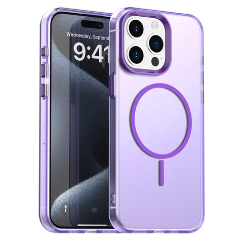 Candy Fine Circle Magsafe PC Hybrid TPU Phone Case, For iPhone Air, For iPhone 16 Pro Max, For iPhone 16 Pro, For iPhone 16 Plus, For iPhone 16, For iPhone 15 Pro Max