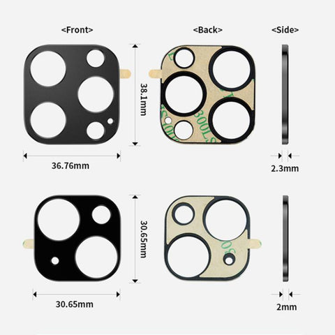 XDcase Titanium Alloy Hollow Camera Lens Protector, For iPhone 14 / 14 Plus
