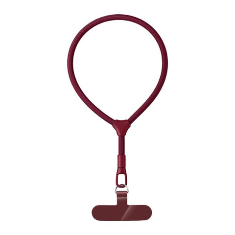 Racket Shape 7mm Polyester Rope with Gasket Adjustable Phone Wrist Lanyard