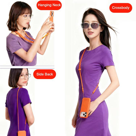 XDcase Double Buckle Adjustable Crossbody Mobile Phone Lanyard