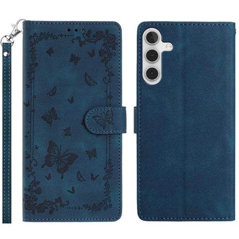 Secret Garden Butterfly Pattern Leather Phone Case, For Samsung Galaxy A55 5G, For Samsung Galaxy A35 5G, For Samsung Galaxy A25 5G, For Samsung Galaxy A24 4G, For Samsung Galaxy A34 5G, For Samsung Galaxy A54 5G