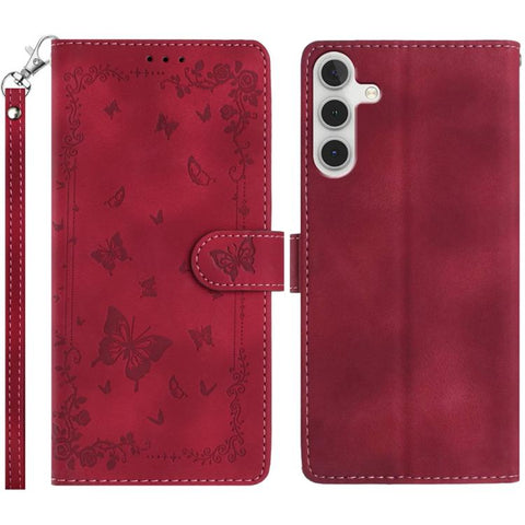 Secret Garden Butterfly Pattern Leather Phone Case, For Samsung Galaxy A55 5G, For Samsung Galaxy A35 5G, For Samsung Galaxy A25 5G, For Samsung Galaxy A24 4G, For Samsung Galaxy A34 5G, For Samsung Galaxy A54 5G