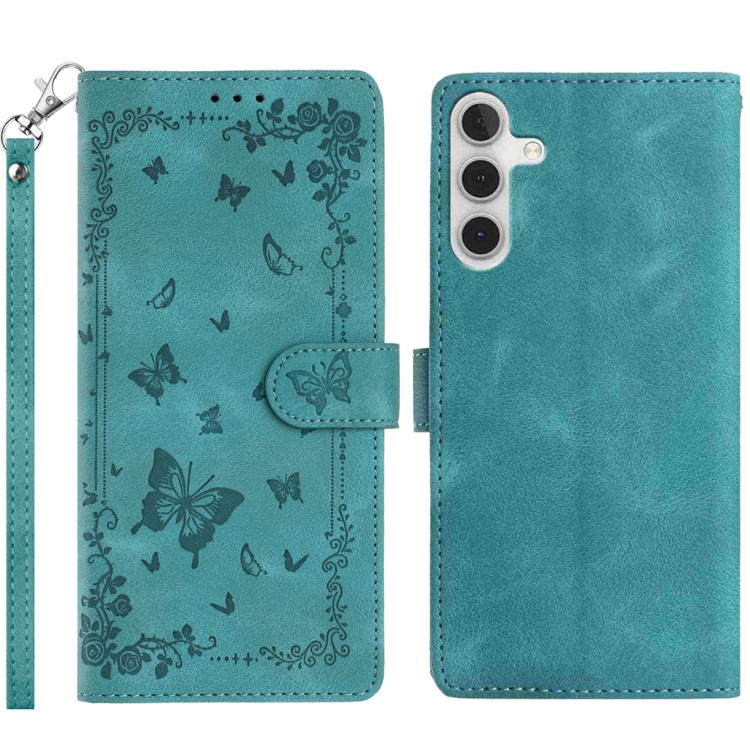 Secret Garden Butterfly Pattern Leather Phone Case, For Samsung Galaxy A55 5G, For Samsung Galaxy A35 5G, For Samsung Galaxy A25 5G, For Samsung Galaxy A24 4G, For Samsung Galaxy A34 5G, For Samsung Galaxy A54 5G