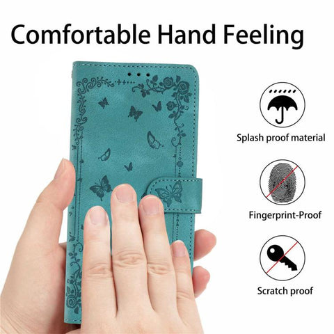 Secret Garden Butterfly Pattern Leather Phone Case, For Samsung Galaxy A55 5G, For Samsung Galaxy A35 5G, For Samsung Galaxy A25 5G, For Samsung Galaxy A24 4G, For Samsung Galaxy A34 5G, For Samsung Galaxy A54 5G