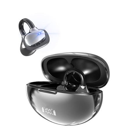 Q108 Digital Display Open Ear Clip Bluetooth 6.1 Wireless Earphones