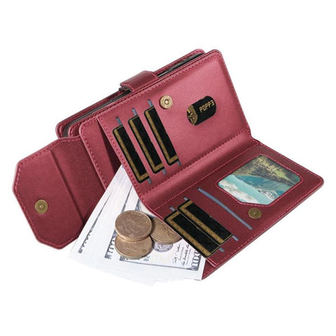 Multi Card Wallet Leather Phone Case with Strap, For Galaxy S27 Ultra 5G, For Galaxy S27 Pro 5G, For Galaxy S27+ 5G, For Galaxy S26 FE 5G, For Galaxy S26 Edge 5G, For Galaxy S26 Ultra 5G, For Galaxy S26 5G