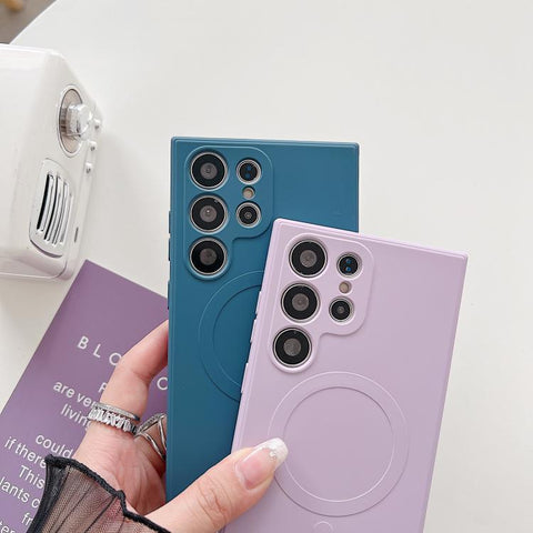 Solid Color Liquid Silicone MagSafe Magnetic Phone Case, For Samsung Galaxy A57 5G, For Samsung Galaxy A37 5G, For Samsung Galaxy A17 5G