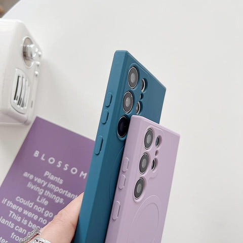 Solid Color Liquid Silicone MagSafe Magnetic Phone Case, For Samsung Galaxy A57 5G, For Samsung Galaxy A37 5G, For Samsung Galaxy A17 5G