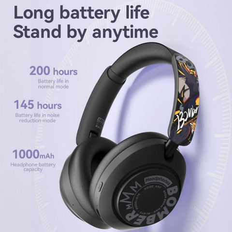 GT-3 Wireless Bluetooth Stereo ANC Gaming Music Headphone, GT-3