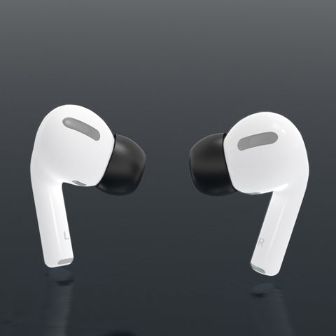 6 Pairs Wireless Earphone Replaceable Silicone Ear Cap Earplugs for AirPods Pro, with Storage Box, Silicone White