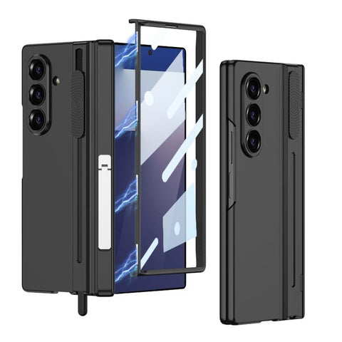 GKK Integrated Magnetic Folding Hinge Adjust Gear Phone Case with Pen Slots & Stylus, For Galaxy Z Fold8 Ultra 5G, For Samsung Galaxy Z Fold7 5G