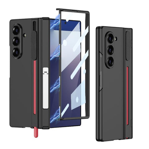 GKK Integrated Magnetic Folding Hinge Adjust Gear Phone Case with Pen Slots & Stylus, For Galaxy Z Fold8 Ultra 5G, For Samsung Galaxy Z Fold7 5G