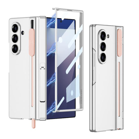 GKK Integrated Magnetic Folding Hinge Adjust Gear Phone Case with Pen Slots & Stylus, For Galaxy Z Fold8 Ultra 5G, For Samsung Galaxy Z Fold7 5G