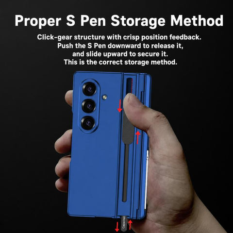 GKK Integrated Magnetic Folding Hinge Adjust Gear Phone Case with Pen Slots & Stylus, For Galaxy Z Fold8 Ultra 5G, For Samsung Galaxy Z Fold7 5G