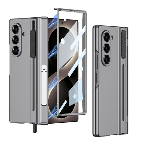 GKK Integrated Magnetic Folding Hinge Adjust Gear Phone Case with Pen Slots & Stylus, For Galaxy Z Fold8 Ultra 5G, For Samsung Galaxy Z Fold7 5G