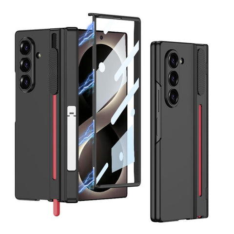 GKK Integrated Magnetic Folding Hinge Adjust Gear Phone Case with Pen Slots & Stylus, For Galaxy Z Fold8 Ultra 5G, For Samsung Galaxy Z Fold7 5G