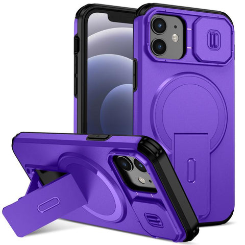 Sliding Camshield MagSafe Holder Phone Case, For iPhone 14 Pro Max, For iPhone 13 Pro Max, For iPhone 13 Pro, For iPhone 13 mini / 12 mini, For iPhone 12 Pro / 12, For iPhone 12 Pro Max