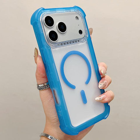 Transparent Matte TPU Hybrid PC 3-in-1 MagSafe Phone Case, For iPhone 18 Pro / 17 Pro, For iPhone 18 Pro Max / 17 Pro Max, For iPhone 17, For iPhone Air, For iPhone 16 Pro Max, For iPhone 16 Pro, For iPhone 16 Plus, For iPhone 16