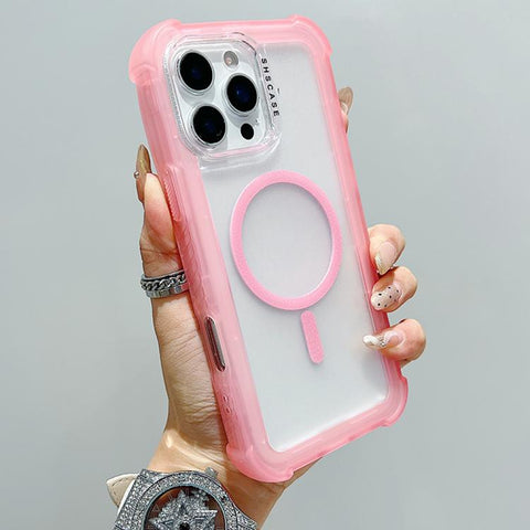 Transparent Matte TPU Hybrid PC 3-in-1 MagSafe Phone Case, For iPhone 18 Pro / 17 Pro, For iPhone 18 Pro Max / 17 Pro Max, For iPhone 17, For iPhone Air, For iPhone 16 Pro Max, For iPhone 16 Pro, For iPhone 16 Plus, For iPhone 16