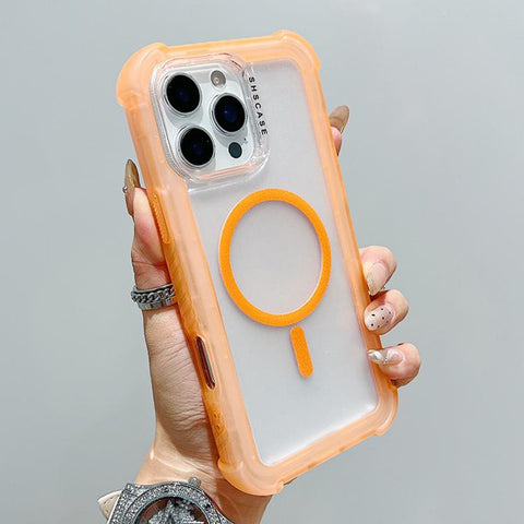 Transparent Matte TPU Hybrid PC 3-in-1 MagSafe Phone Case, For iPhone 18 Pro / 17 Pro, For iPhone 18 Pro Max / 17 Pro Max, For iPhone 17, For iPhone Air, For iPhone 16 Pro Max, For iPhone 16 Pro, For iPhone 16 Plus, For iPhone 16