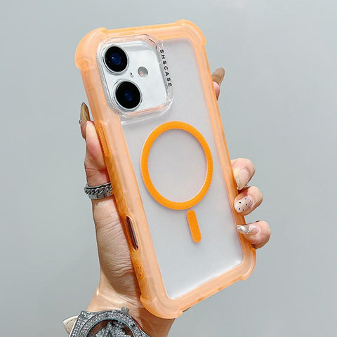 Transparent Matte TPU Hybrid PC 3-in-1 MagSafe Phone Case, For iPhone 18 Pro / 17 Pro, For iPhone 18 Pro Max / 17 Pro Max, For iPhone 17, For iPhone Air, For iPhone 16 Pro Max, For iPhone 16 Pro, For iPhone 16 Plus, For iPhone 16