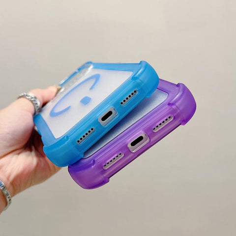 Transparent Matte TPU Hybrid PC 3-in-1 MagSafe Phone Case, For iPhone 18 Pro / 17 Pro, For iPhone 18 Pro Max / 17 Pro Max, For iPhone 17, For iPhone Air, For iPhone 16 Pro Max, For iPhone 16 Pro, For iPhone 16 Plus, For iPhone 16