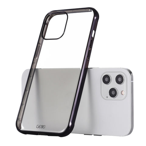 GEBEI Plating TPU Shockproof Protective Case, For iPhone 12 mini, For iPhone 12 / 12 Pro, For iPhone 12 Pro Max