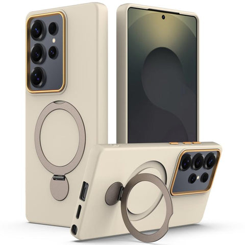 Gen1.5 Pivot Ring Holder TPU Hybrid PC Phone Case, For Galaxy S26 FE 5G, For Samsung Galaxy S26+ 5G, For Samsung Galaxy S26 Ultra 5G, For Samsung Galaxy S26 5G, For Samsung Galaxy S25 FE 5G, For Samsung Galaxy S25 Edge 5G, For Samsung Galaxy S24 / S25 ...