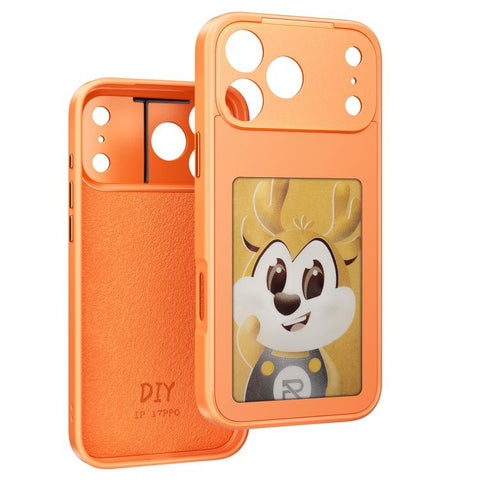Four-Color E-ink Screen NFC DIY Phone Case, For iPhone 17 Pro Max, For iPhone 17 Pro