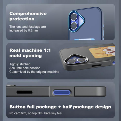 Four-Color E-ink Screen NFC DIY Phone Case, For iPhone 17 Pro Max, For iPhone 17 Pro