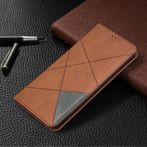 Rhombus Texture Horizontal Flip Magnetic Leather Case with Holder & Card Slots & Wallet, For OPPO Find X2 Lite, For Samsung Galaxy A42 5G