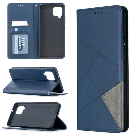 Rhombus Texture Horizontal Flip Magnetic Leather Case with Holder & Card Slots & Wallet, For OPPO Find X2 Lite, For Samsung Galaxy A42 5G