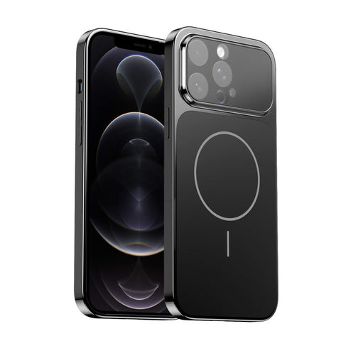 Corning Glass Plating Large Window MagSafe Phone Case, For iPhone 12 Pro, For iPhone 11 Pro Max, For iPhone 11