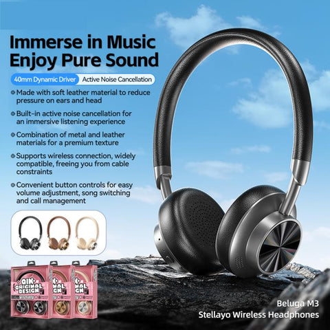WEKOME Beluga M3 Stellayo BT5.4 Wireless Headphones