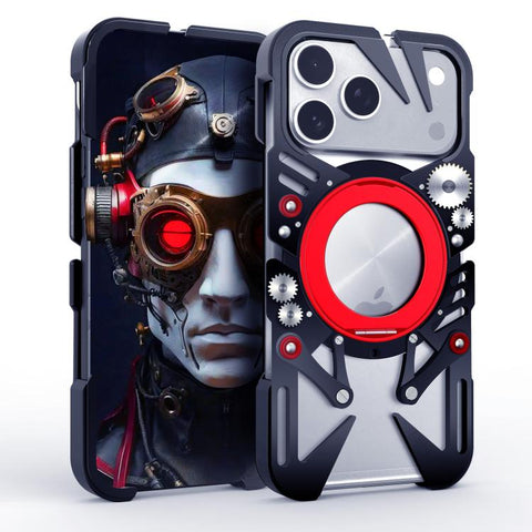 Rotating Bracket MagSafe Hollow Metal Phone Case with Lanyard, For iPhone 18 Pro / 17 Pro, For iPhone 18 Pro Max / 17 Pro Max, For iPhone 17e / 16e, For iPhone 17, For iPhone 16 Pro Max, For iPhone 16 Pro, For iPhone 16 Plus, For iPhone 16