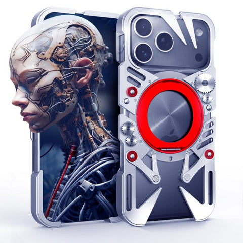 Rotating Bracket MagSafe Hollow Metal Phone Case with Lanyard, For iPhone 18 Pro / 17 Pro, For iPhone 18 Pro Max / 17 Pro Max, For iPhone 17e / 16e, For iPhone 17, For iPhone 16 Pro Max, For iPhone 16 Pro, For iPhone 16 Plus, For iPhone 16