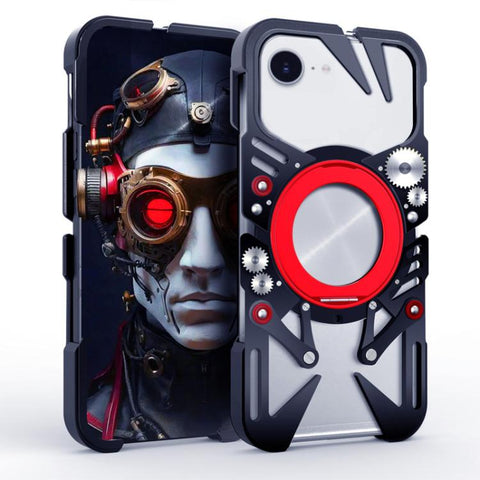 Rotating Bracket MagSafe Hollow Metal Phone Case with Lanyard, For iPhone 18 Pro / 17 Pro, For iPhone 18 Pro Max / 17 Pro Max, For iPhone 17e / 16e, For iPhone 17, For iPhone 16 Pro Max, For iPhone 16 Pro, For iPhone 16 Plus, For iPhone 16