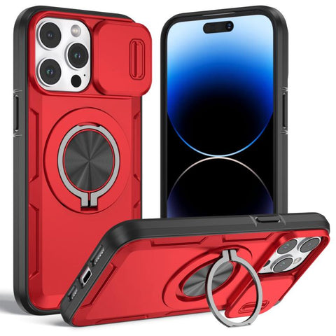 Camshield Rotation Holder MagSafe Phone Case, For iPhone 15 Pro Max, For iPhone 15 Pro, For iPhone 15 Plus, For iPhone 15, For iPhone 14 Plus, For iPhone 14 / 13, For iPhone 14 Pro, For iPhone 14 Pro Max