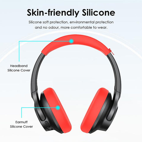 3 in 1 Headphones Silicone Protective Case, For Anker Soundcore Q20i