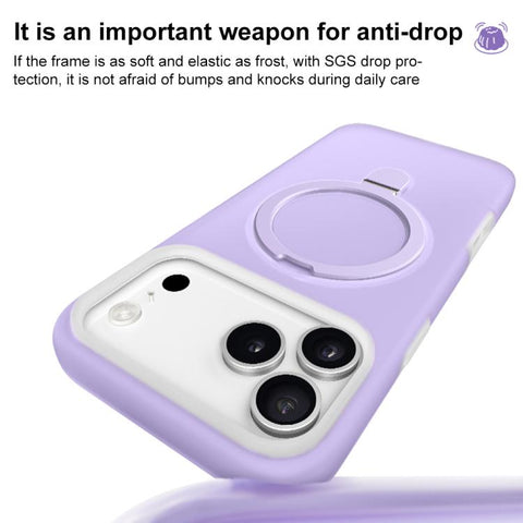Jelly Liquid Silicone MagSafe Holder Phone Case, For iPhone 16 Pro, For iPhone 16, For iPhone 15 Pro Max, For iPhone 15 Pro, For iPhone 15
