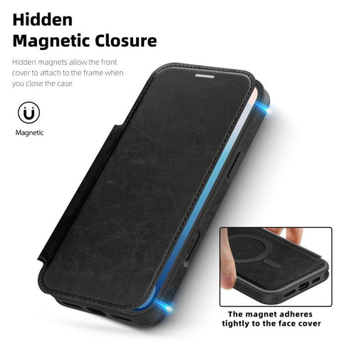 Linton MagSafe Leather Phone Case, For iPhone 18 Pro / 17 Pro, For iPhone 18 Pro Max / 17 Pro Max, For iPhone 17, For iPhone Air