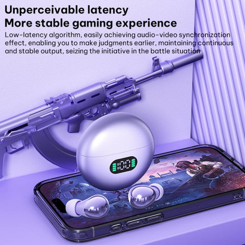 Q61 Intelligent Noise Reduction Bluetooth 5.4 Wireless TWS Earphones