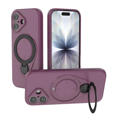 Ring Shield MagSafe TPU Phone Case with 360 Degree Rotating Holder, For iPhone 18 Pro / 17 Pro, For iPhone 18 Pro Max / 17 Pro Max, For iPhone 17, For iPhone Air, For iPhone 16 Pro Max, For iPhone 16 Pro, For iPhone 16 Plus, For iPhone 16