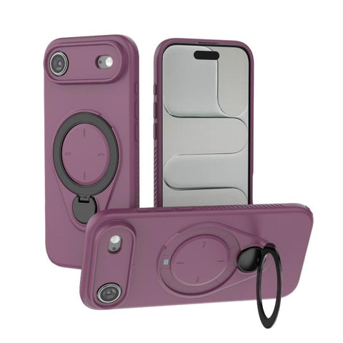 Ring Shield MagSafe TPU Phone Case with 360 Degree Rotating Holder, For iPhone 18 Pro / 17 Pro, For iPhone 18 Pro Max / 17 Pro Max, For iPhone 17, For iPhone Air, For iPhone 16 Pro Max, For iPhone 16 Pro, For iPhone 16 Plus, For iPhone 16