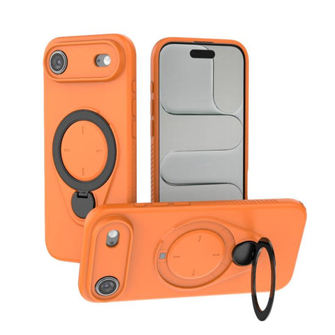 Ring Shield MagSafe TPU Phone Case with 360 Degree Rotating Holder, For iPhone 18 Pro / 17 Pro, For iPhone 18 Pro Max / 17 Pro Max, For iPhone 17, For iPhone Air, For iPhone 16 Pro Max, For iPhone 16 Pro, For iPhone 16 Plus, For iPhone 16