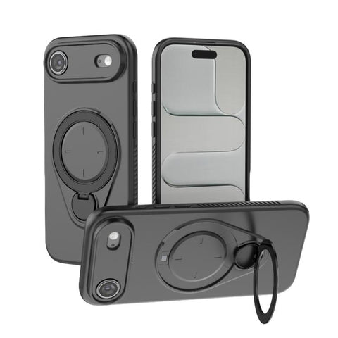 Ring Shield MagSafe TPU Phone Case with 360 Degree Rotating Holder, For iPhone 18 Pro / 17 Pro, For iPhone 18 Pro Max / 17 Pro Max, For iPhone 17, For iPhone Air, For iPhone 16 Pro Max, For iPhone 16 Pro, For iPhone 16 Plus, For iPhone 16
